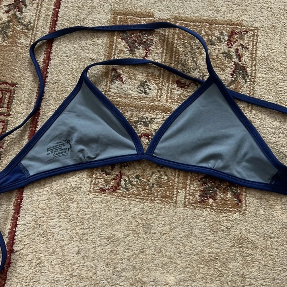 Jolyn Navy Triangle Bikini Top